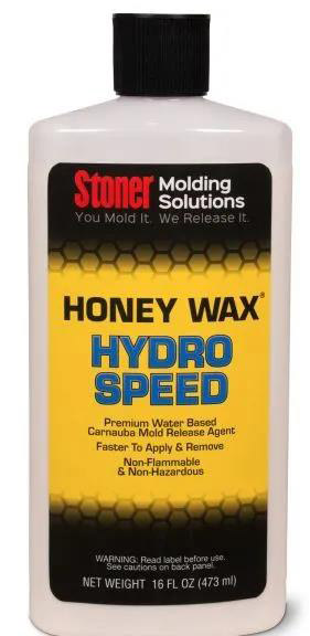 Stoner HoneyWax®Hydro Speed是一種高固含量的水性乳液，不含任何溶劑，旨在代替?zhèn)鹘y(tǒng)的高級(jí)涂蠟作為復(fù)合材料行業(yè)中的脫模劑。